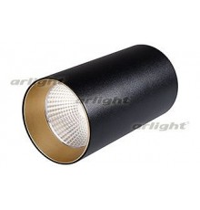 Накладной светильник Arlight  SP-POLO-R85-1-15W Warm White 40deg (Black, Gold Ring)