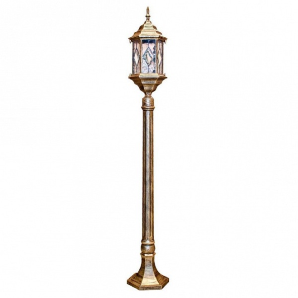 Наземный высокий светильник Feron Витраж с ромбом 11348