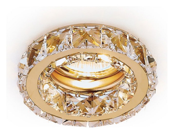 Встраиваемый светильник Ambrella Light Crystal K112 K112 CL/G