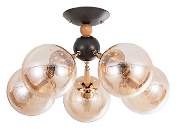 Люстра на штанге Arte Lamp Boston A4485PL-5BK