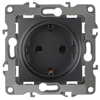 Розетка с заземлением, без рамки Эра 12-2101 Б0014679