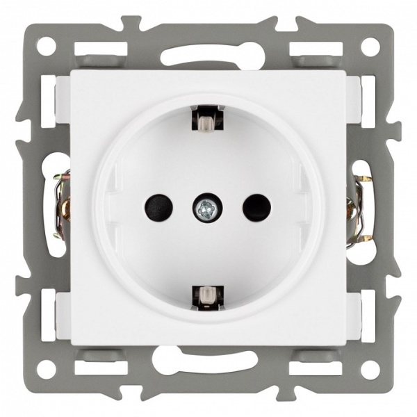 Розетка с заземлением и со шторкой, без рамки Arlight SCT 043730